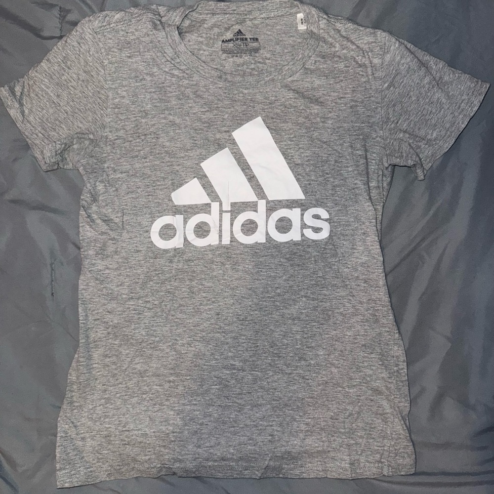Adidas Kids Heather Gray Tee
